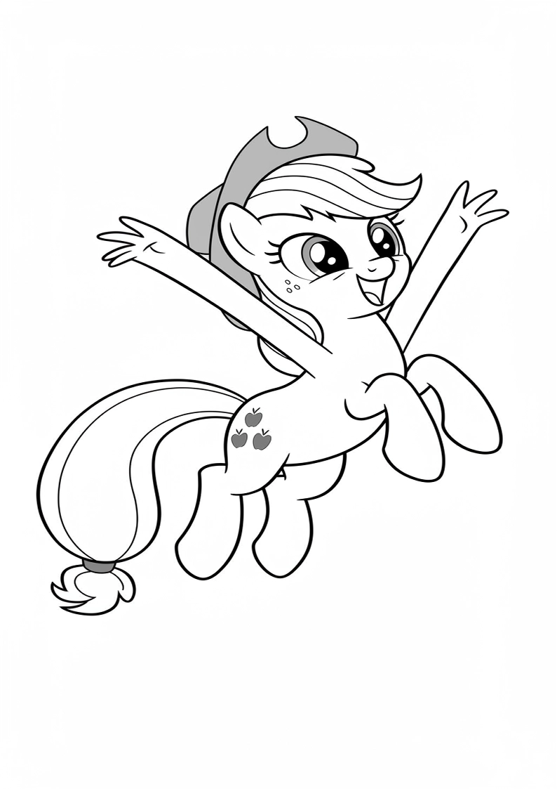 Applejack My Little Pony - Coloring Page 20