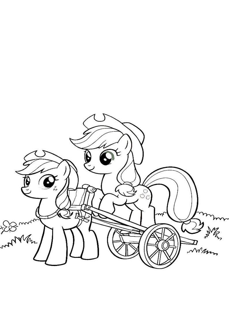 Applejack My Little Pony - Coloring Page 15