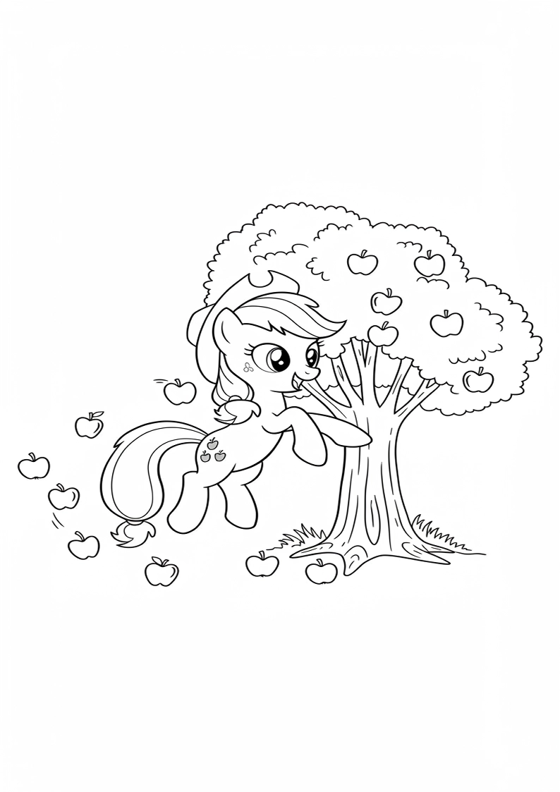 Applejack My Little Pony - Coloring Page 14
