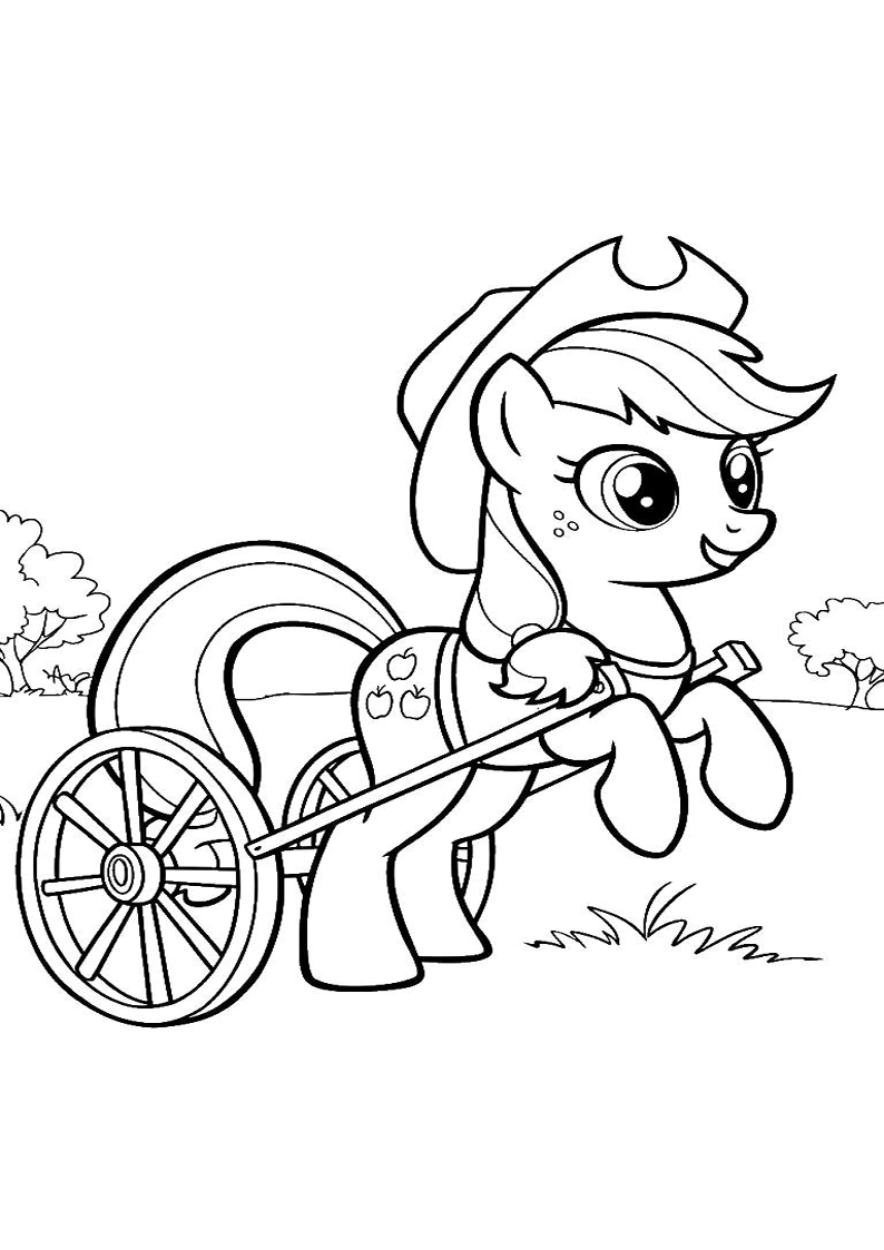 Applejack My Little Pony - Coloring Page 13