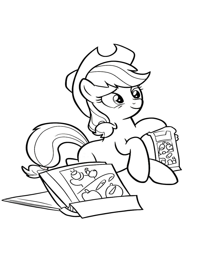 Applejack My Little Pony - Coloring Page 11