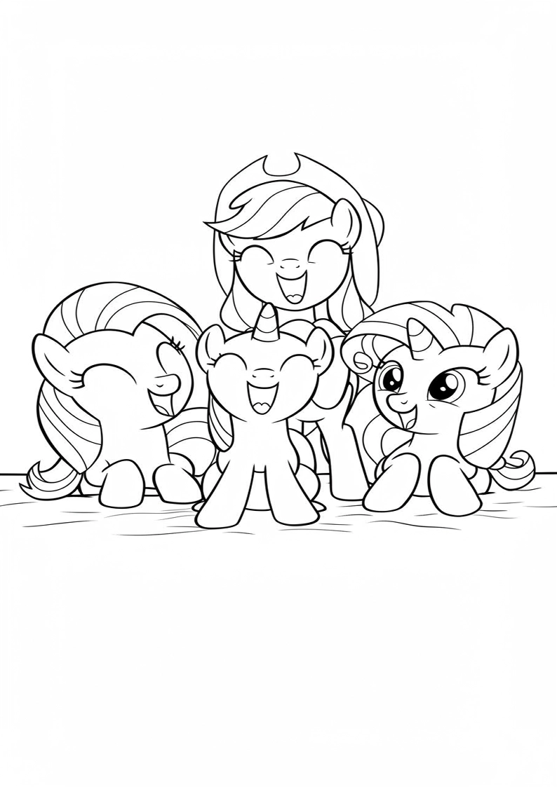 Applejack My Little Pony - Coloring Page 6
