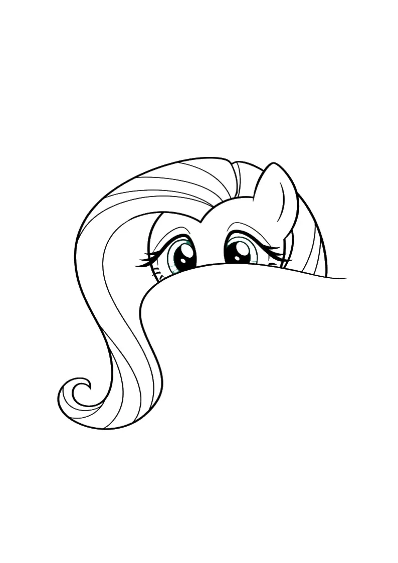 Printable Fluttershy My Little Pony Coloring Pages 12