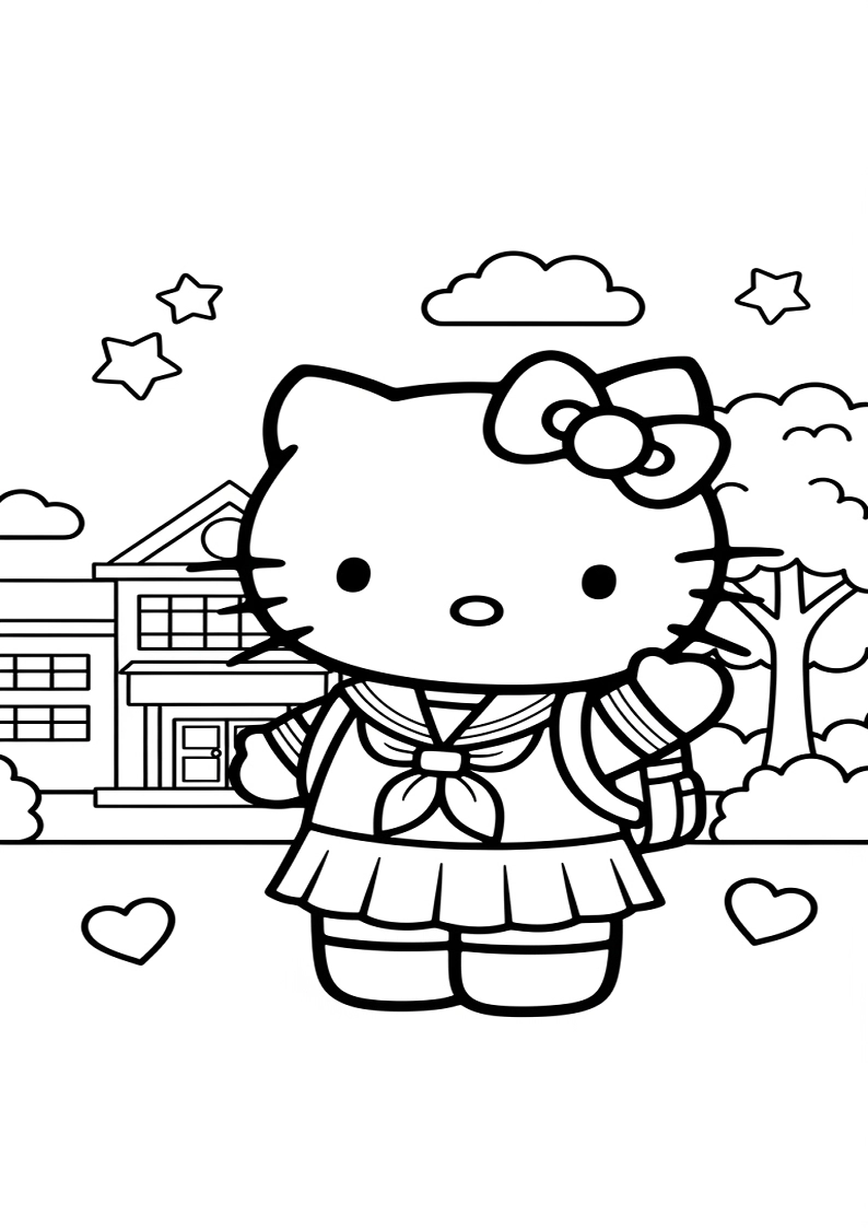 Hello Kitty - Coloring Page 33