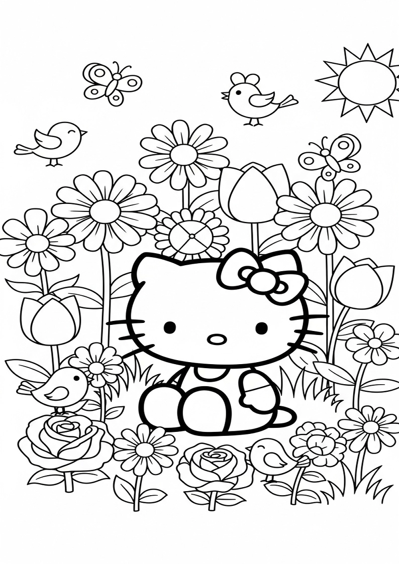 Hello Kitty - Coloring Page 27