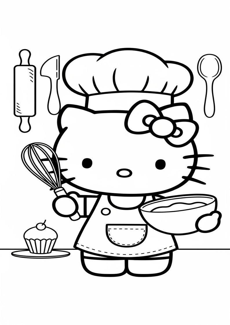 Hello Kitty - Coloring Page 25