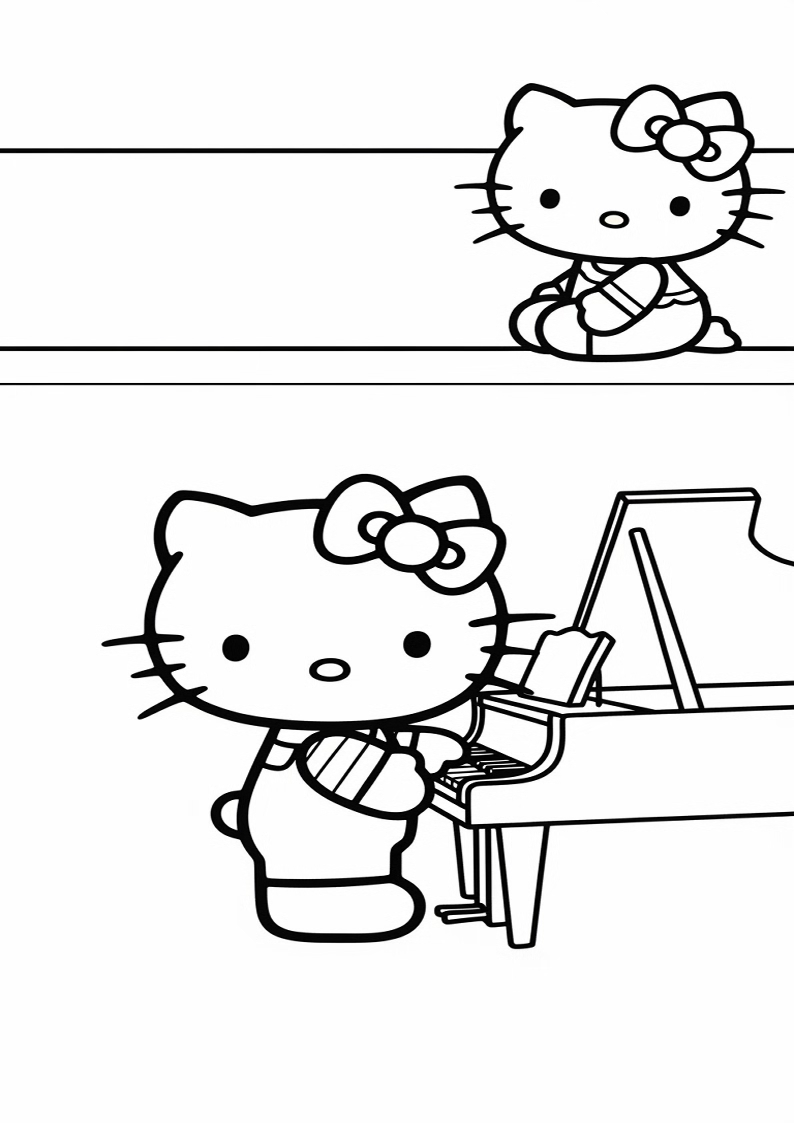 Hello Kitty - Coloring Page 317