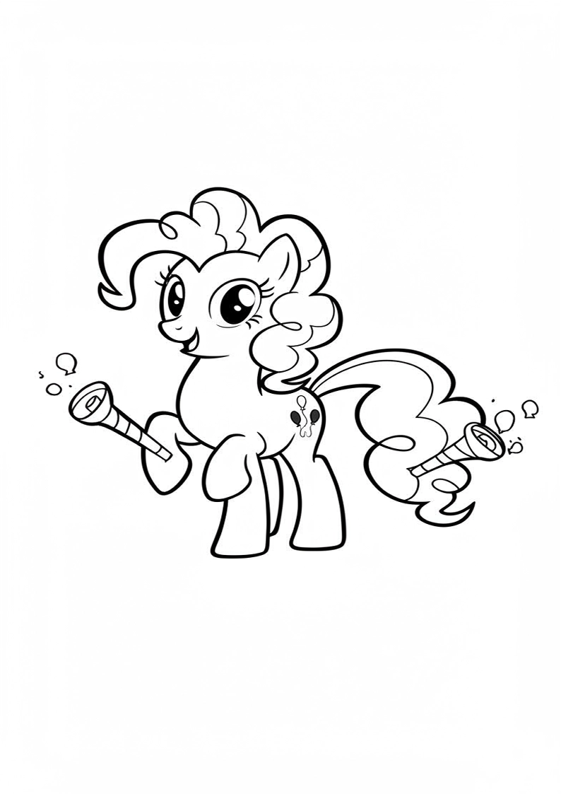 Printable Pinkie Pie My Little Pony Coloring Pages 39