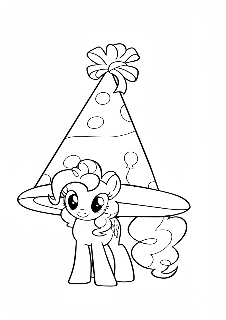 Printable Pinkie Pie My Little Pony Coloring Pages 44
