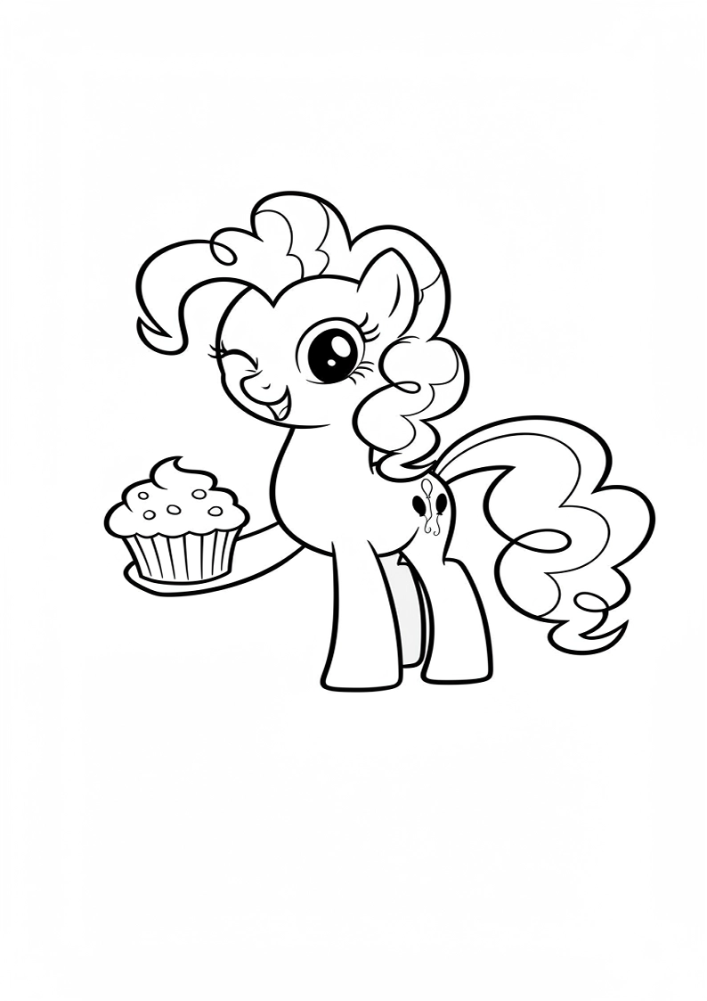 Printable Pinkie Pie My Little Pony Coloring Pages 52