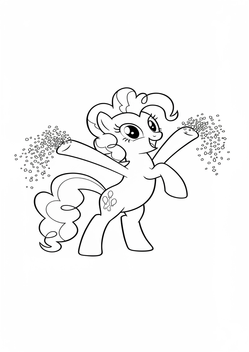 Printable Pinkie Pie My Little Pony Coloring Pages 54