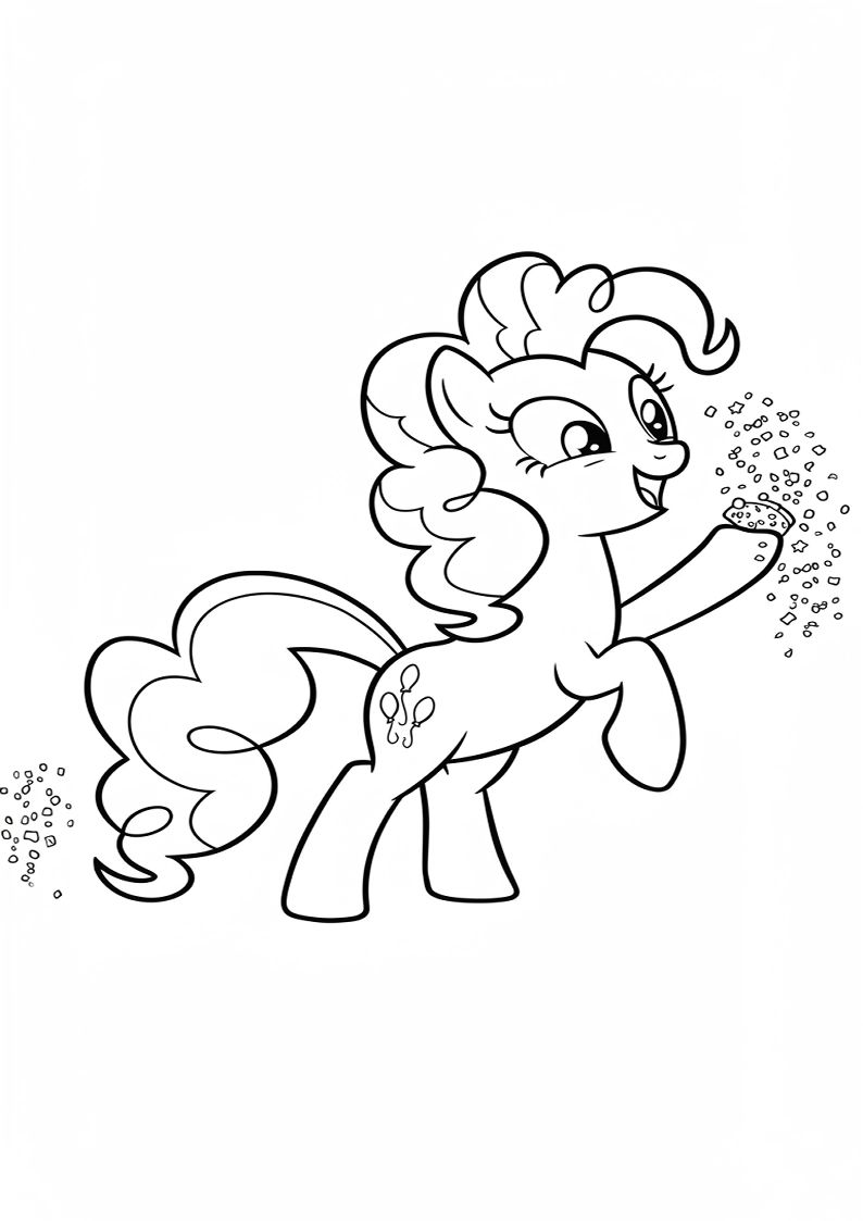 Printable Pinkie Pie My Little Pony Coloring Pages 55