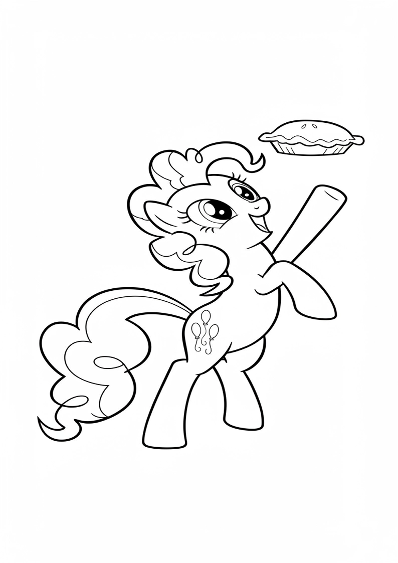 Printable Pinkie Pie My Little Pony Coloring Pages 59