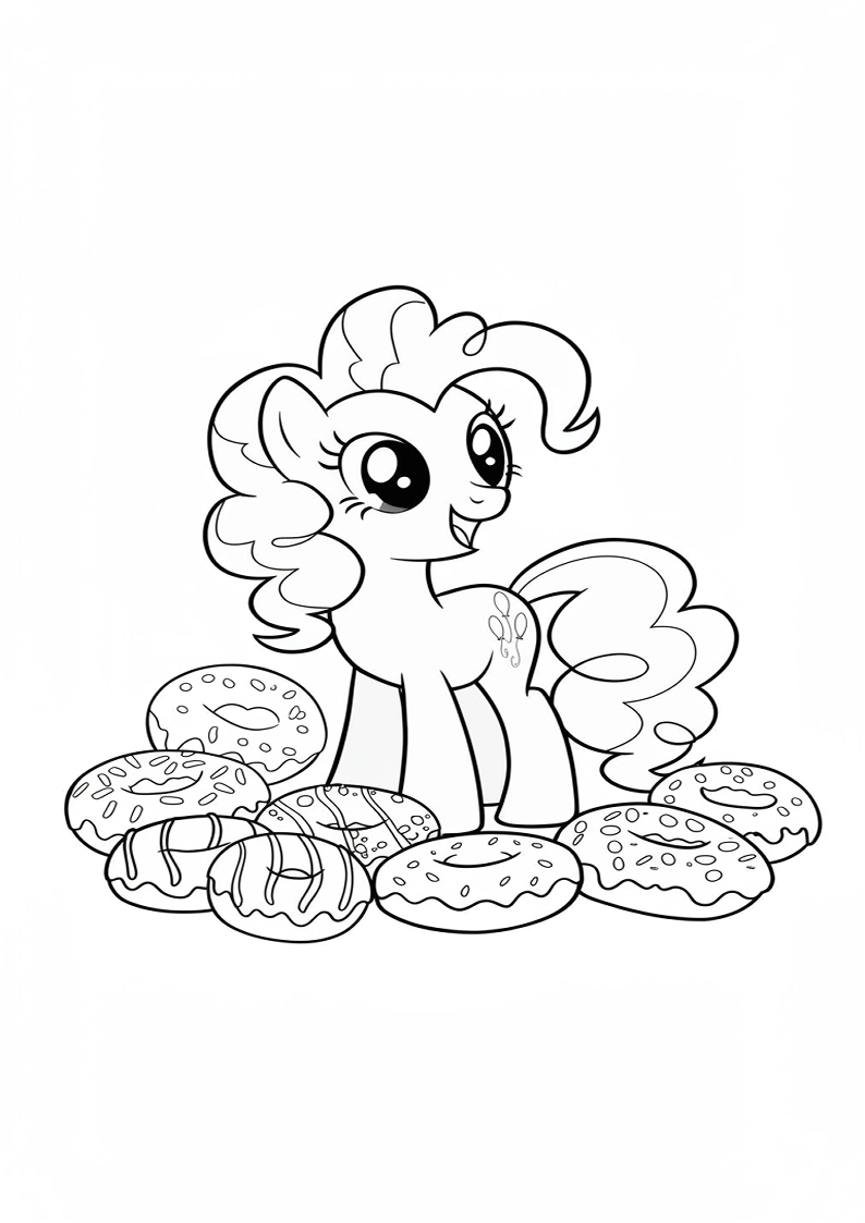Printable Pinkie Pie My Little Pony Coloring Pages 63