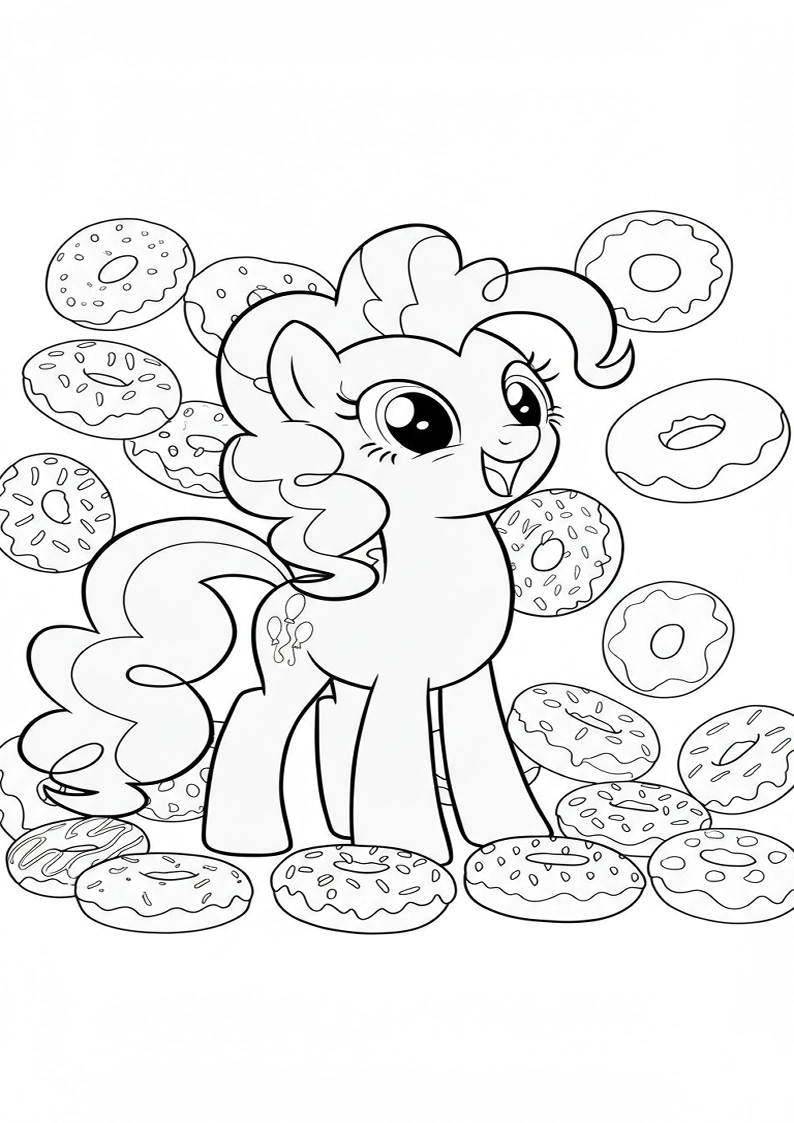 Printable Pinkie Pie My Little Pony Coloring Pages 64