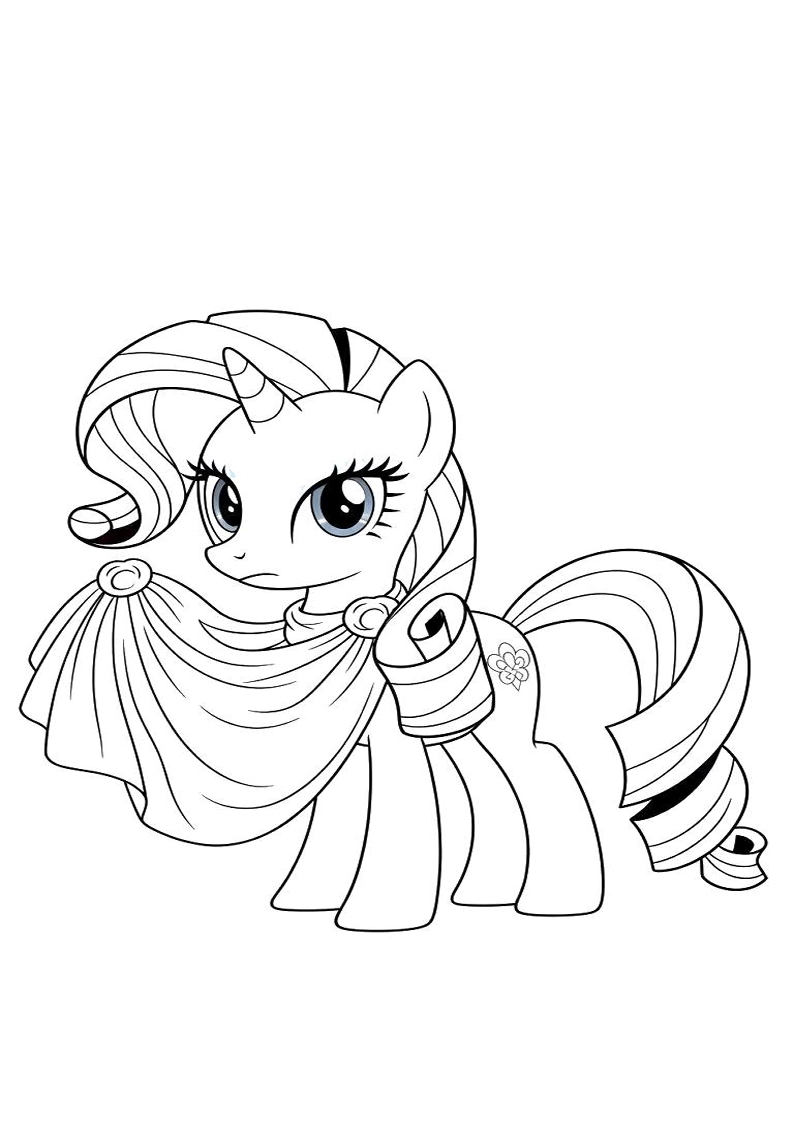 Printable Rarity My Little Pony Coloring Pages 27