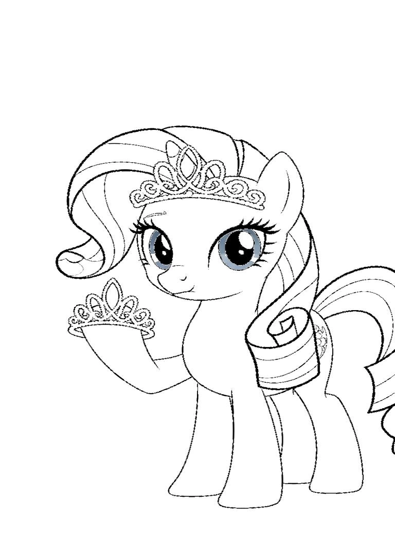 Printable Rarity My Little Pony Coloring Pages 31