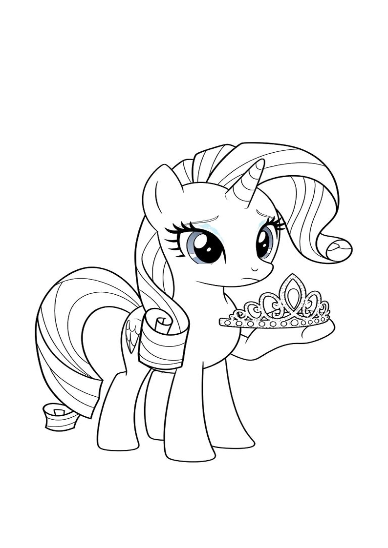 Printable Rarity My Little Pony Coloring Pages 32