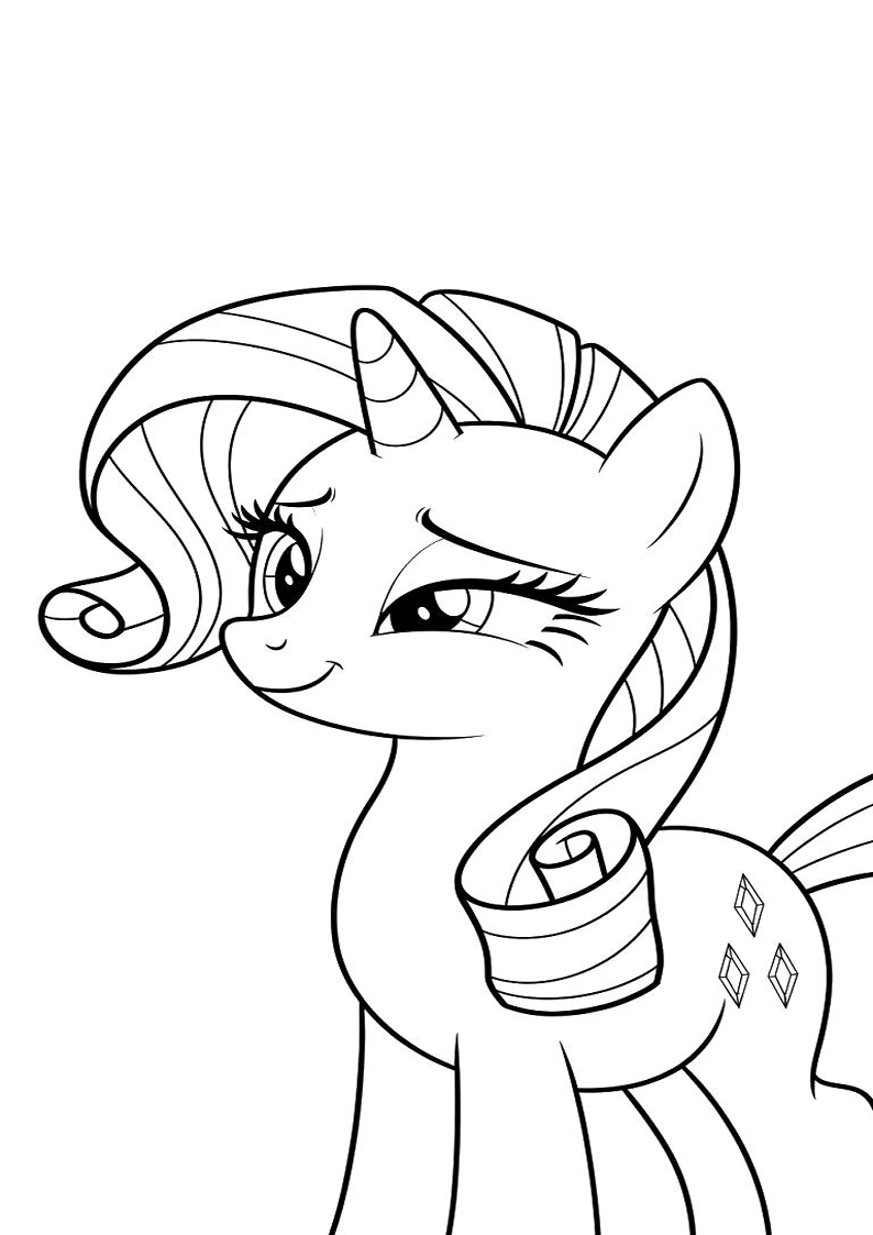 Printable Rarity My Little Pony Coloring Pages 33