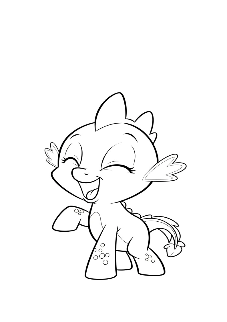 Printable Spike My Little Pony Coloring Pages 29