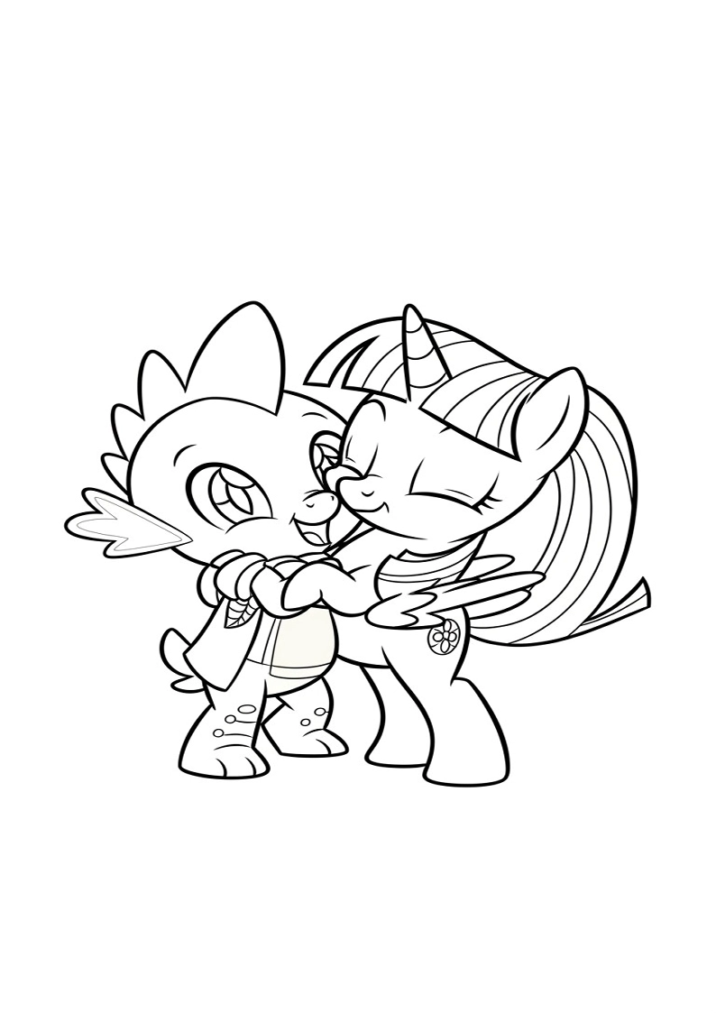 Printable Spike My Little Pony Coloring Pages 35