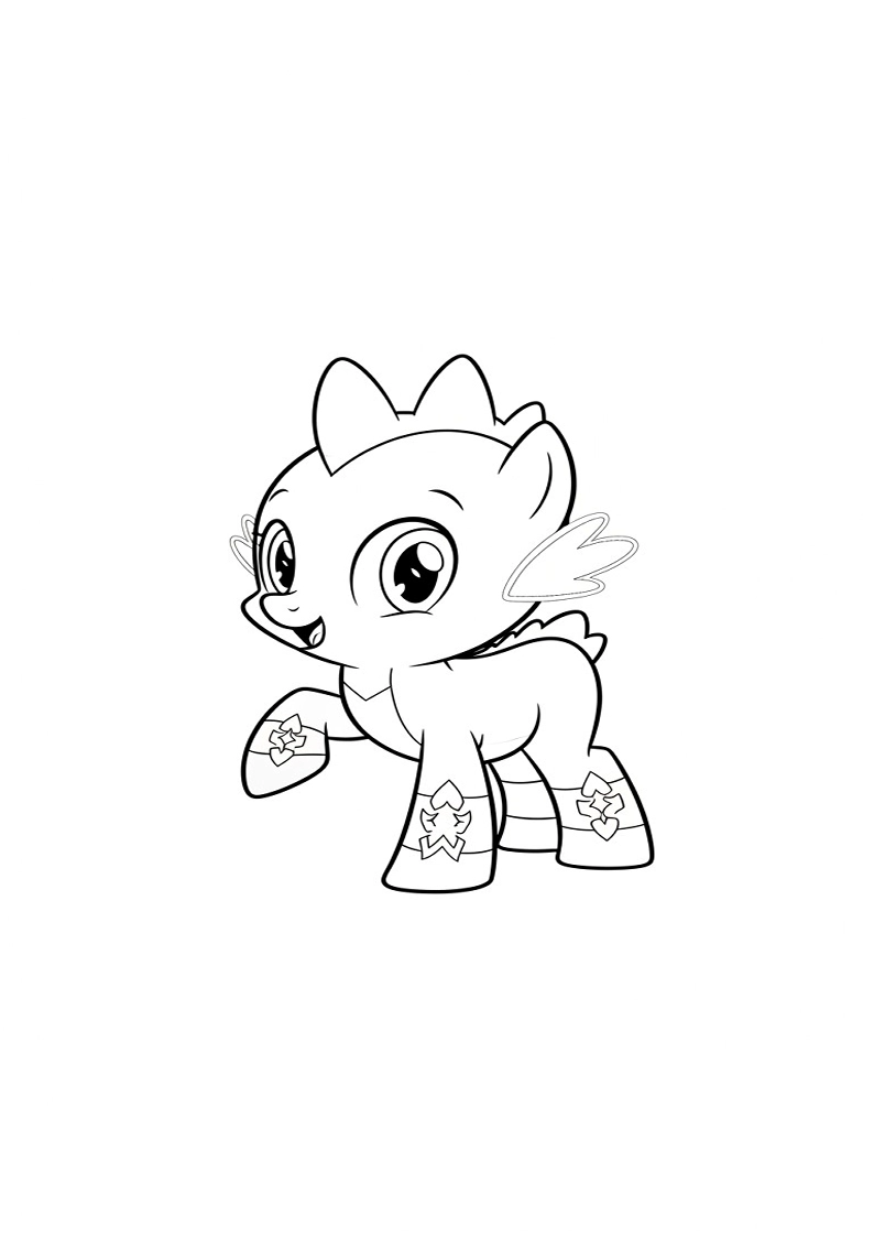 Printable Spike My Little Pony Coloring Pages 39