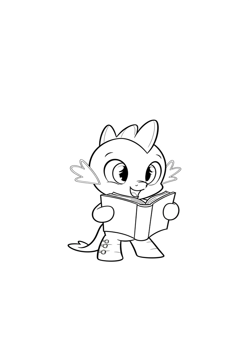 Printable Spike My Little Pony Coloring Pages 45