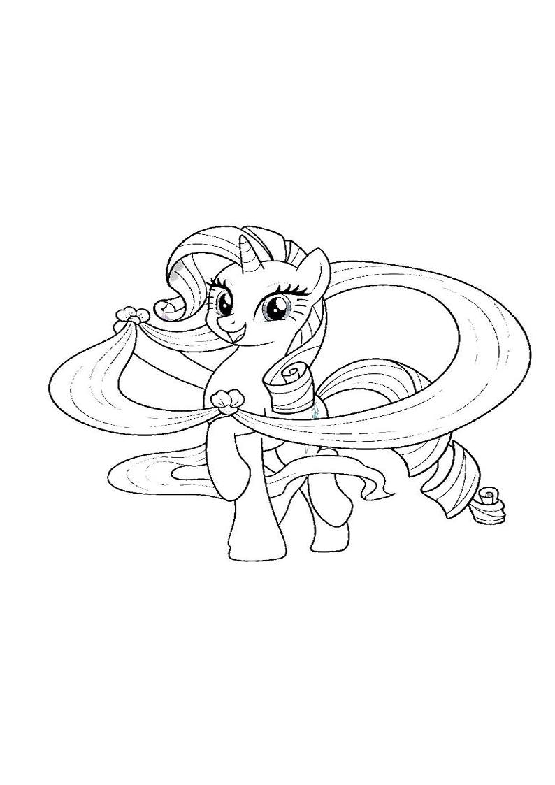 Rarity My Little Pony Coloring Pages 10