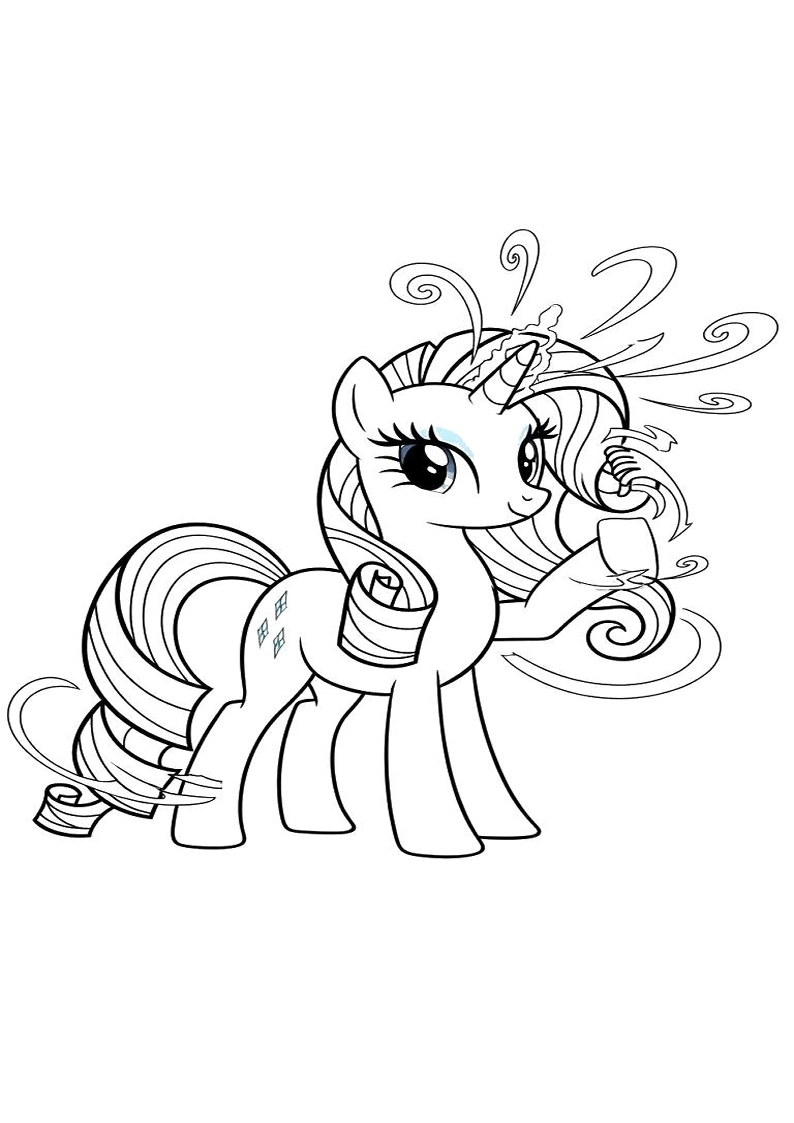 Rarity My Little Pony Coloring Pages 11