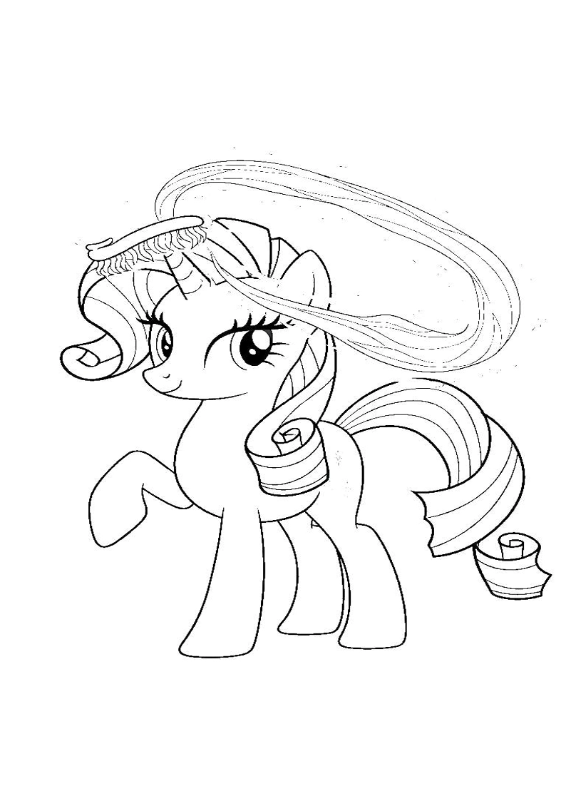 Rarity My Little Pony Coloring Pages 12