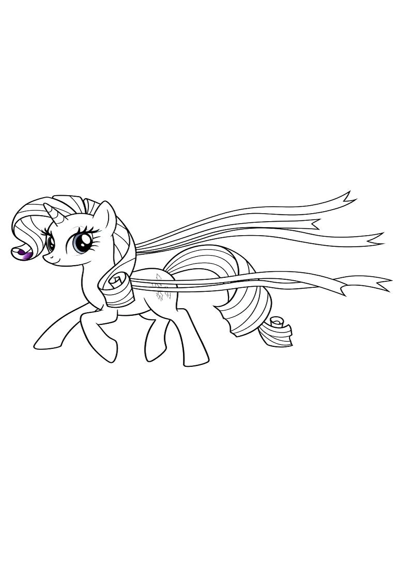 Rarity My Little Pony Coloring Pages 13