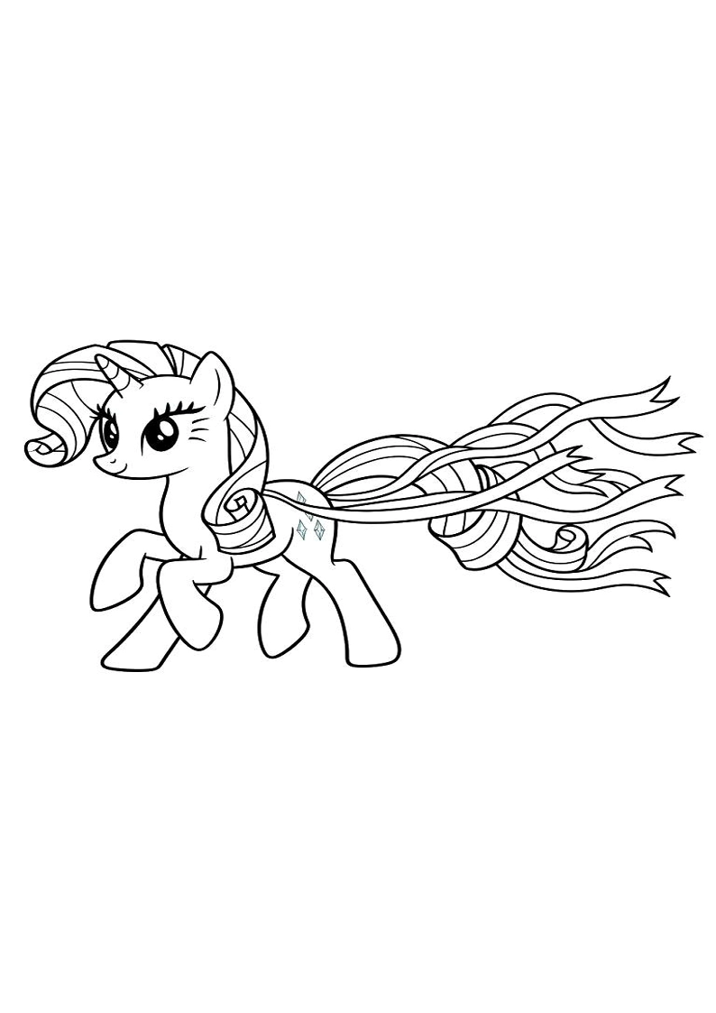 Rarity My Little Pony Coloring Pages 14