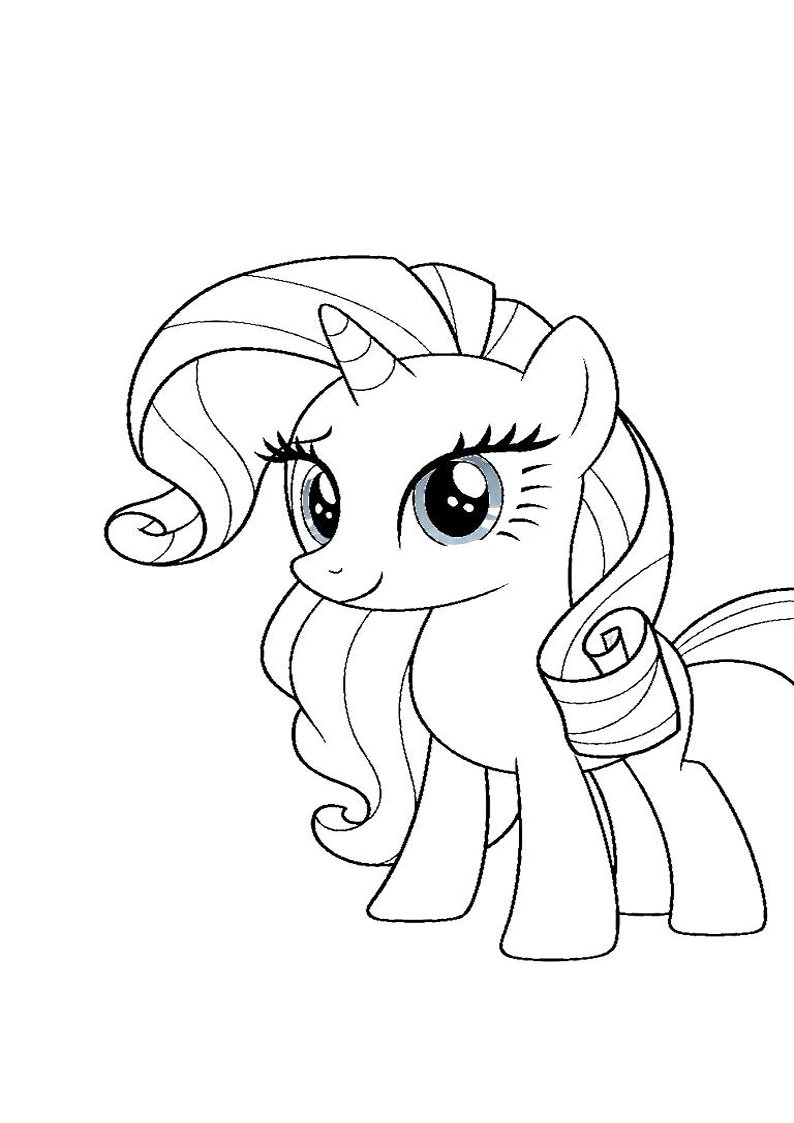 Rarity My Little Pony Coloring Pages 15