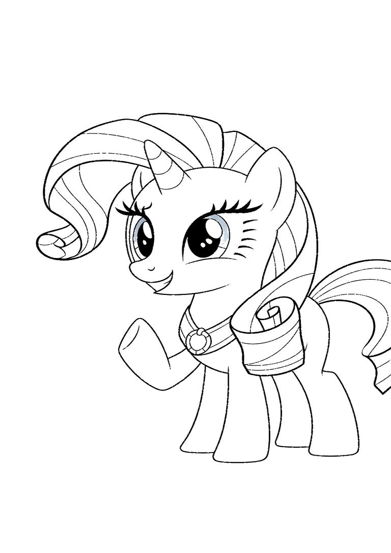 Rarity My Little Pony Coloring Pages 16