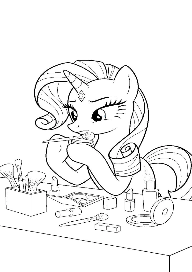 Rarity My Little Pony Coloring Pages 9