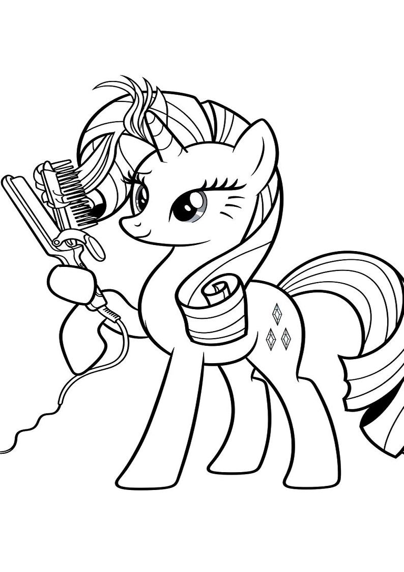 Rarity My Little Pony Coloring Pages For Kids And Adults 55