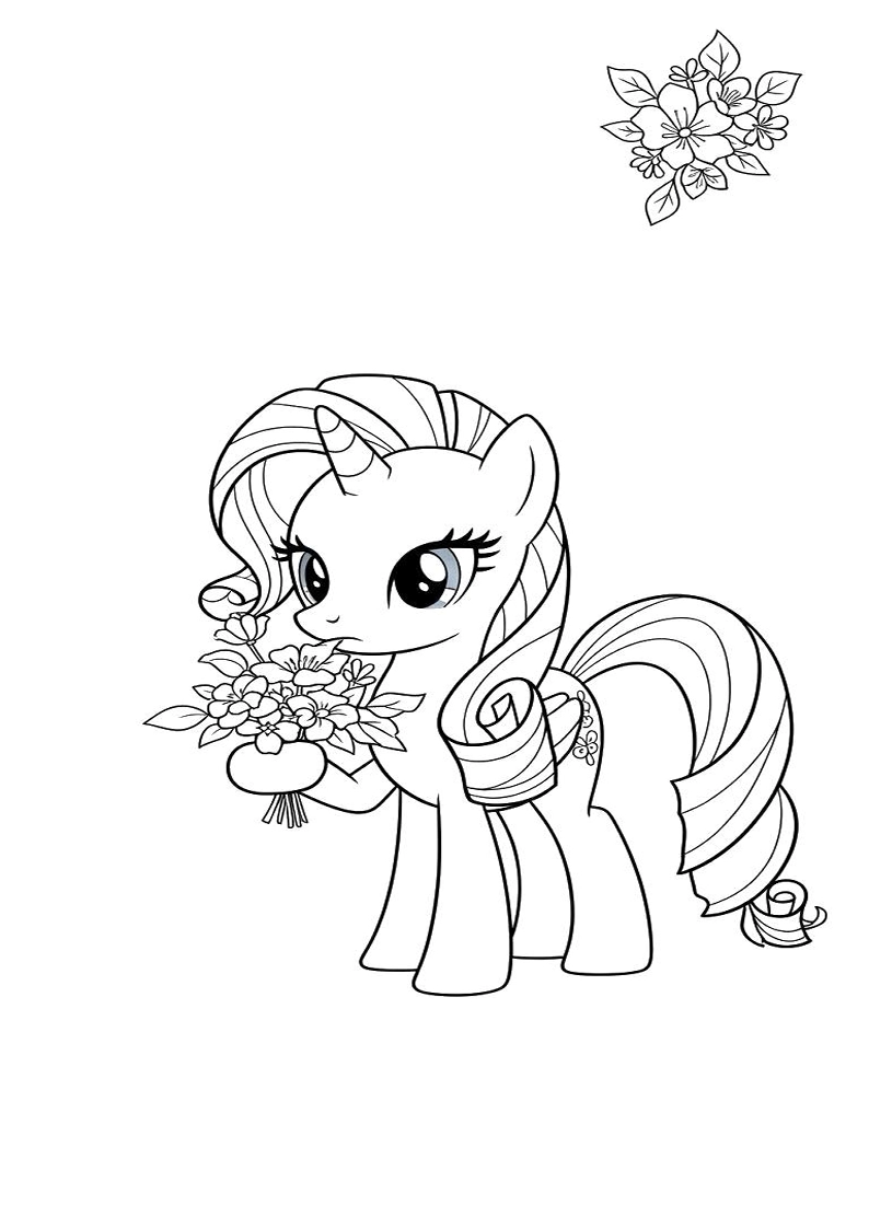 Rarity My Little Pony Coloring Pages For Kids And Adults 58