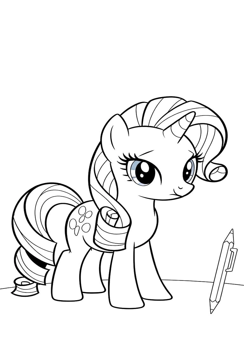 Rarity My Little Pony Coloring Pages For Kids And Adults 59
