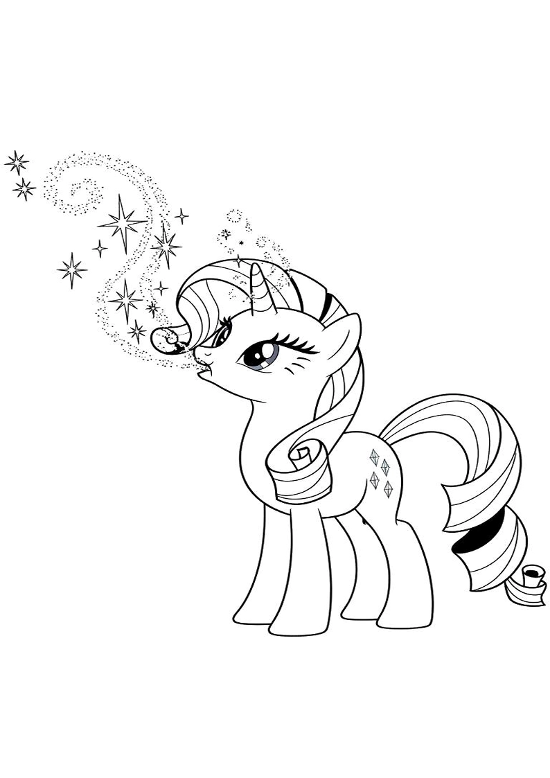 Rarity My Little Pony Coloring Pages For Kids And Adults 67