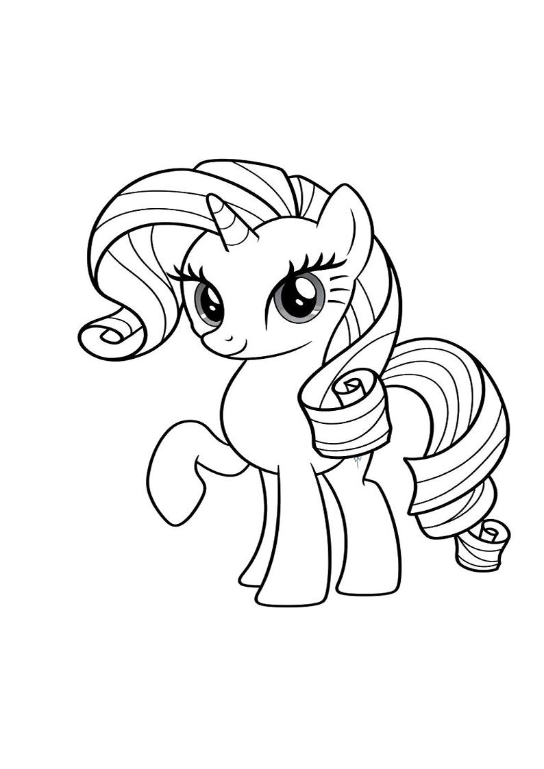 Rarity My Little Pony Coloring Sheet 74