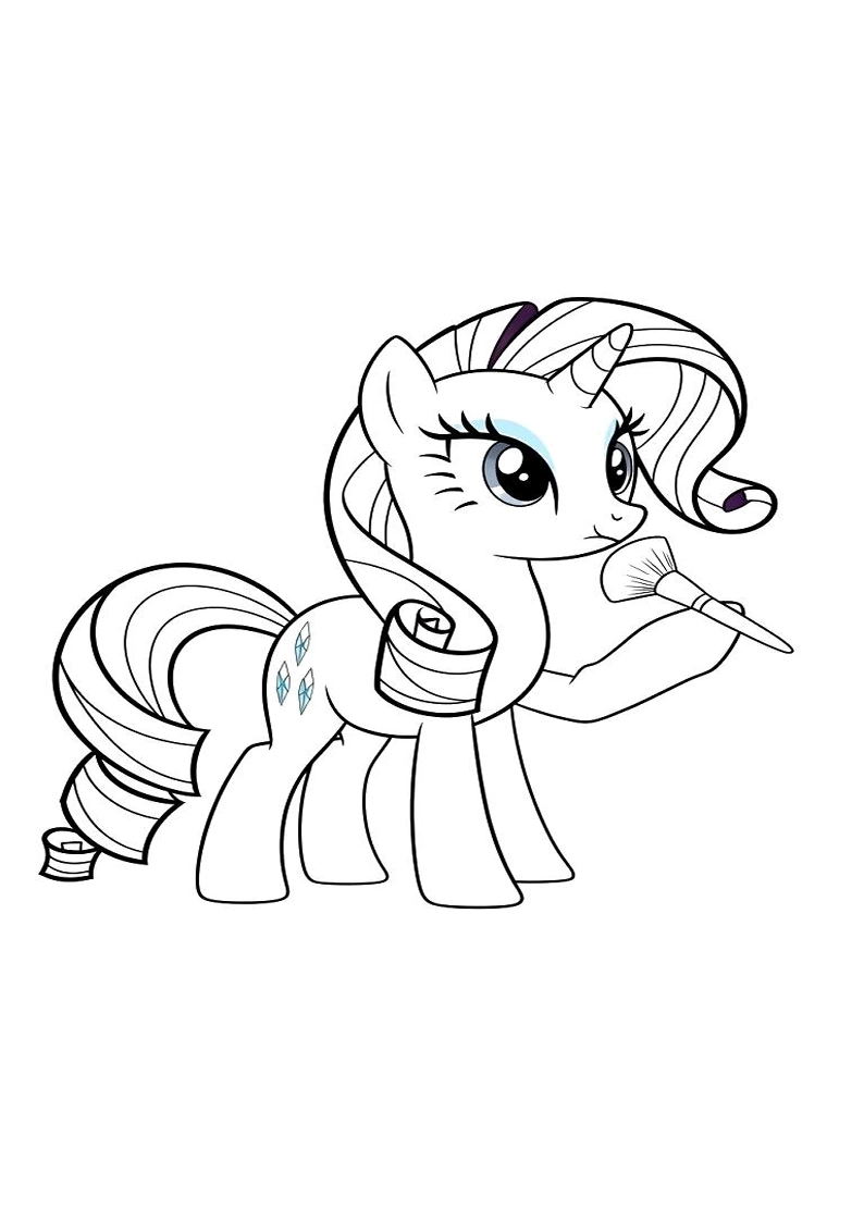 Rarity My Little Pony Coloring Sheet 80