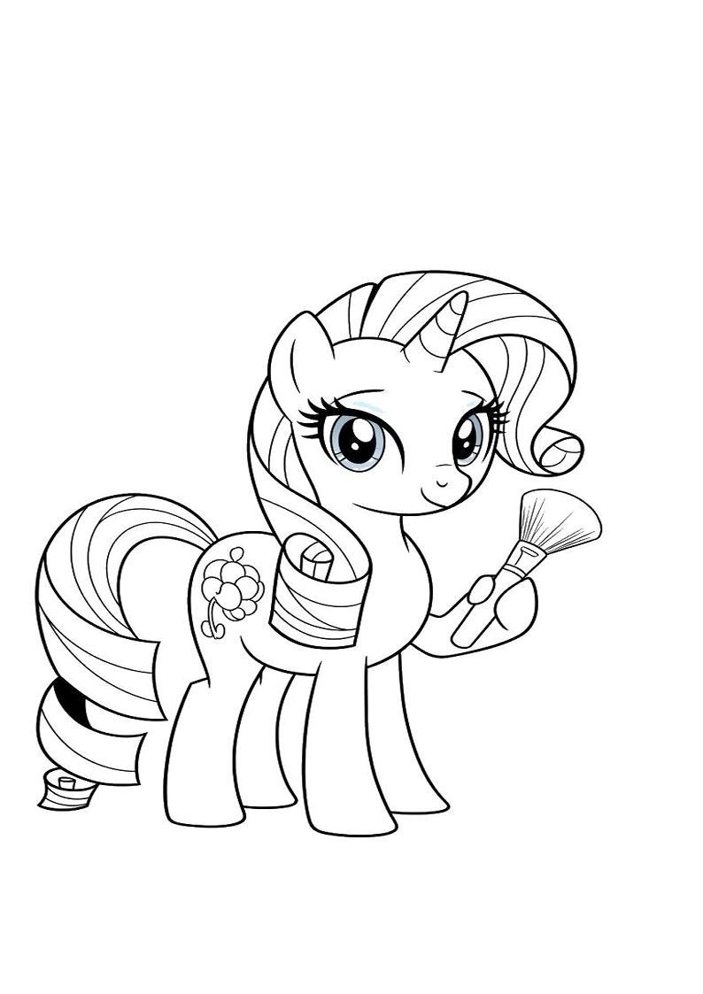 Rarity My Little Pony Coloring Sheet 81