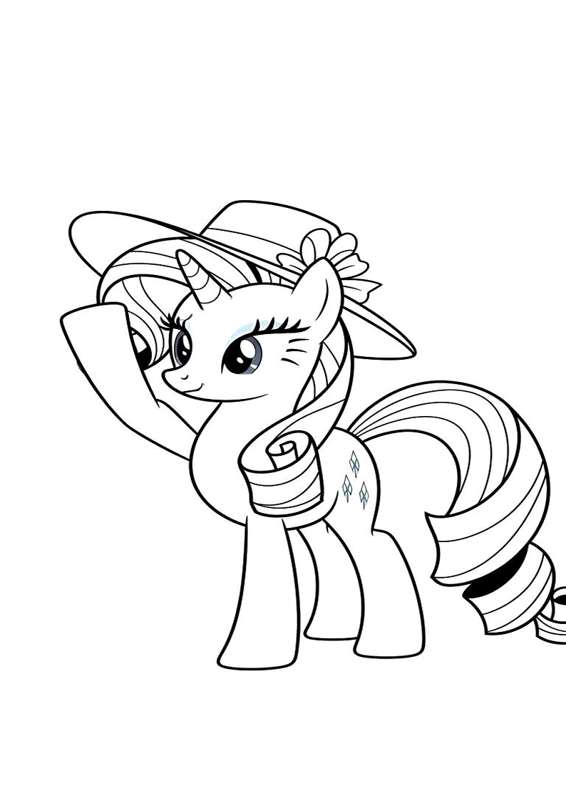 Rarity My Little Pony Coloring Sheet 83