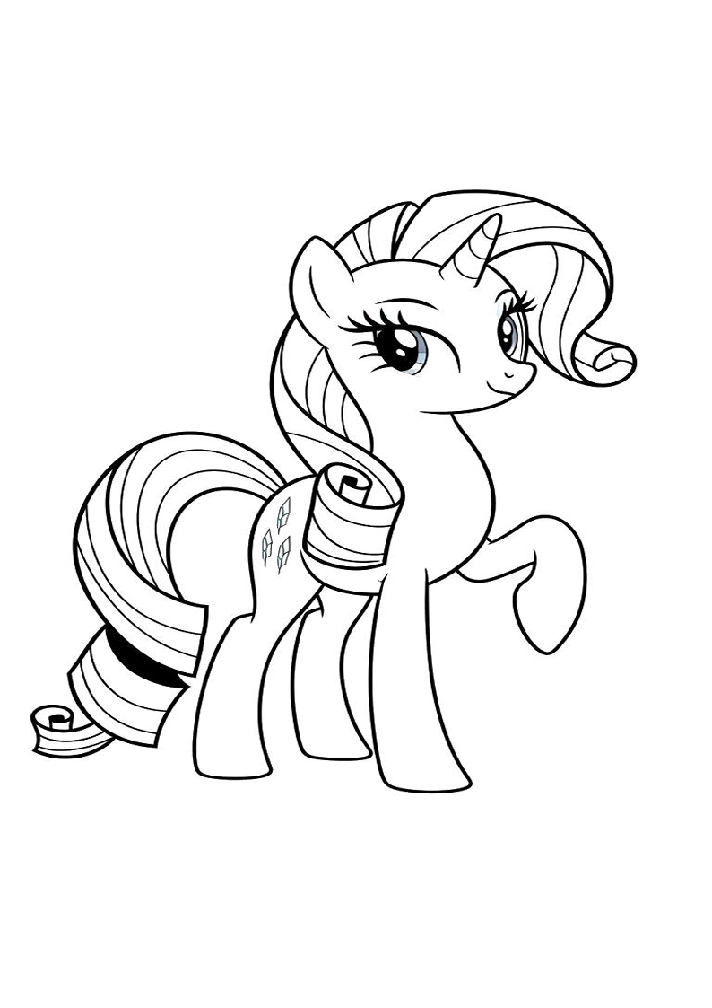 Rarity My Little Pony Picture Coloring Pages 104