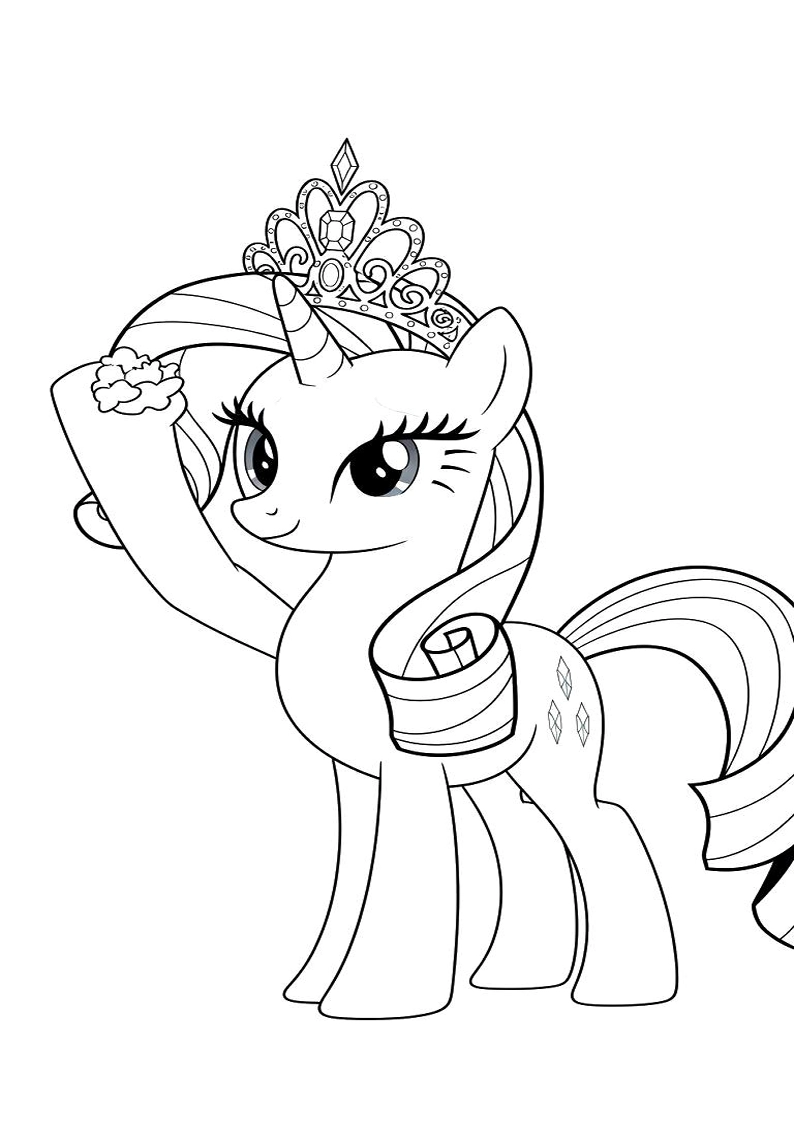 Rarity My Little Pony Picture Coloring Pages 105