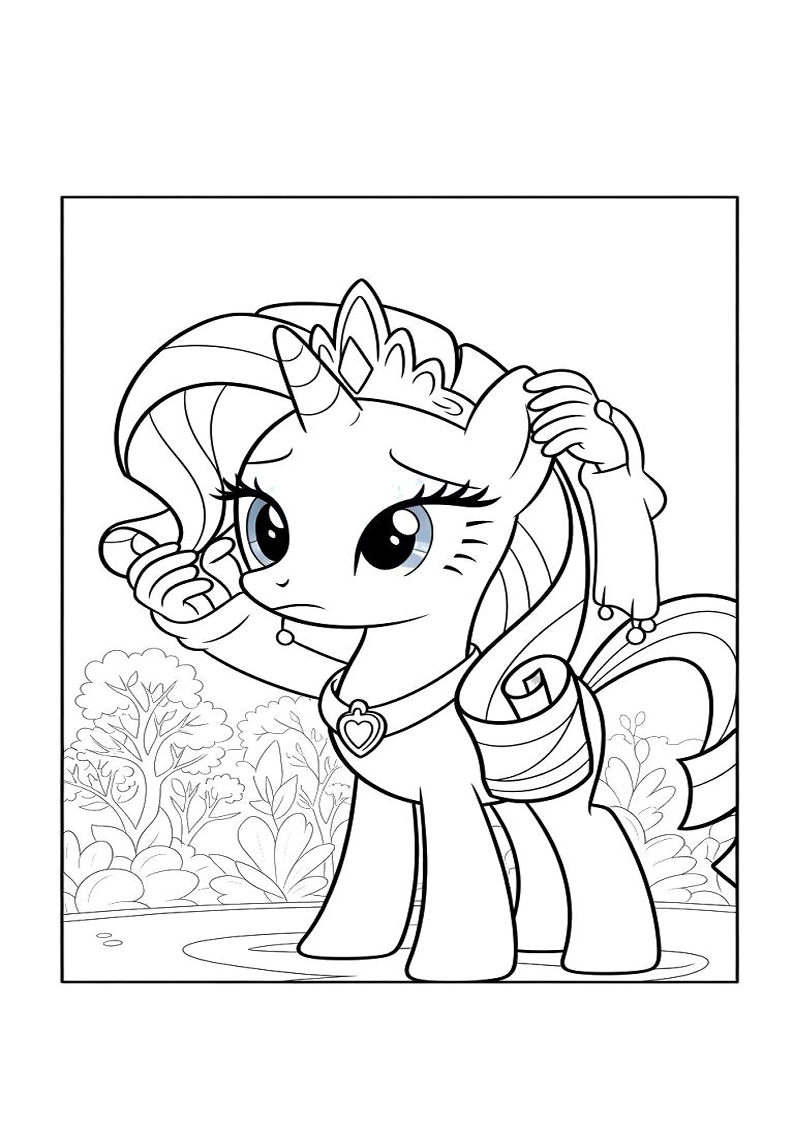 Rarity My Little Pony Picture Coloring Pages 106