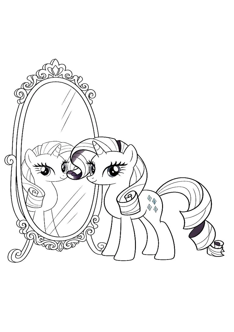 Rarity My Little Pony Picture Coloring Pages 107