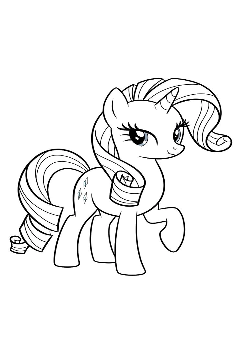Rarity My Little Pony Picture Coloring Pages 108