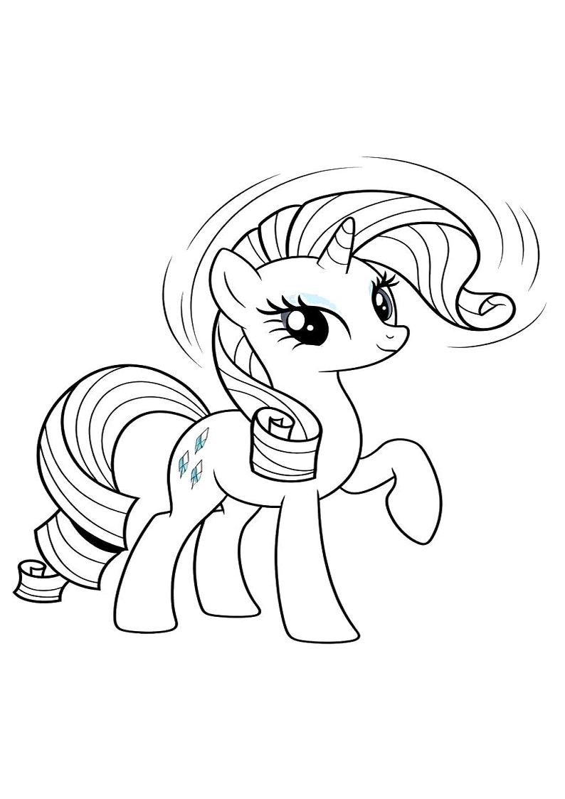 Rarity My Little Pony Picture Coloring Pages 109