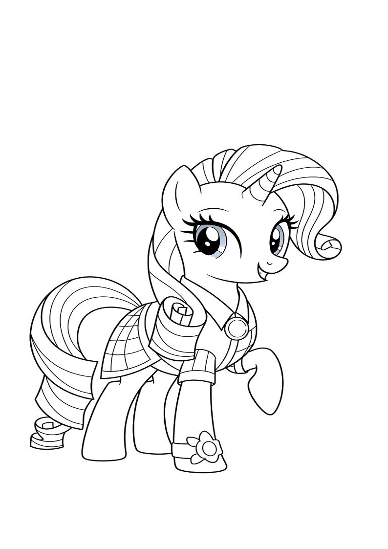 Rarity My Little Pony Picture Coloring Pages 111